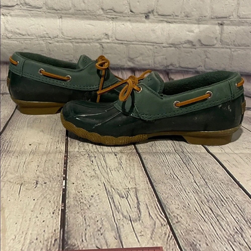 Sperry Women's Dark Green Rain Boots NWT Sz 6